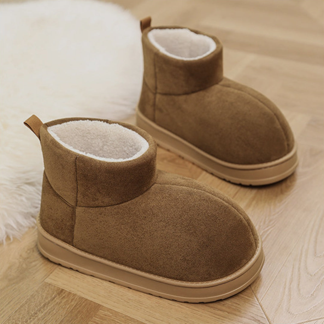Fake Fur Lined Platform Ankle Boots WN23360