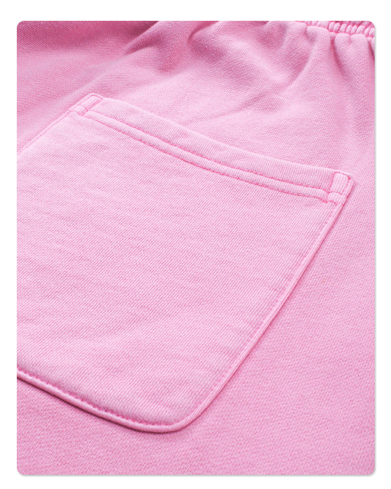 Oversize Washed Short-sleeve-T-shirt & Washed Short Sweatpants Setup WN6633