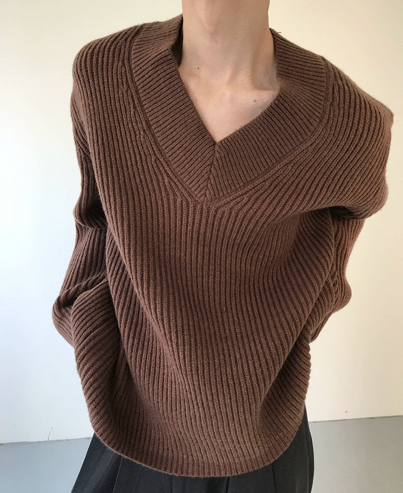 V-Neck Knit Sweater WN21682