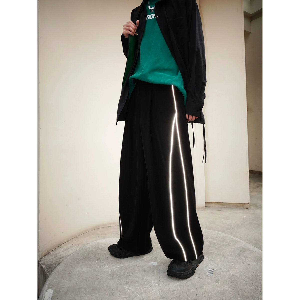 Reflective Stripe Sporty Pants WN10031