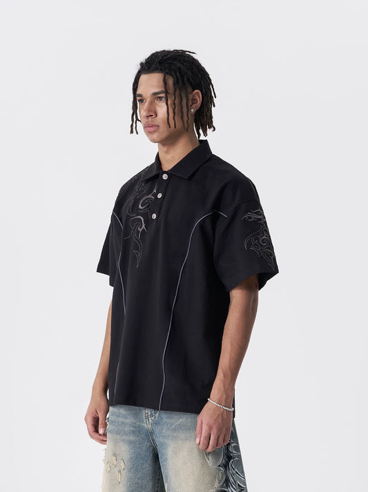 Heavyweight Embroidery Polo Shirt WN17521