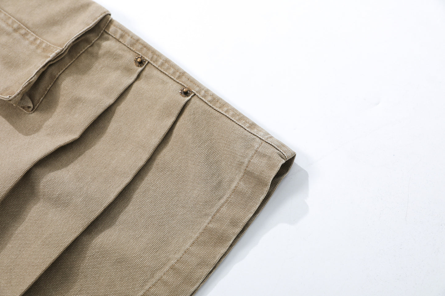 Washed Multi Pocket Cargo Half Pants WN25734
