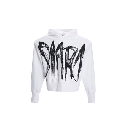 Letter Graffiti Design Shoulder-pad Hoodie WN8061