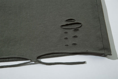 Metallic Detail Washed Gradient Long Sleeve T-Shirt WN11579