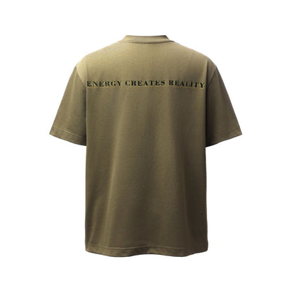 Dollar Bill Collar Print Short Sleeve T-Shirt WN26824