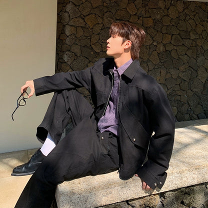 Stylish Zipper Denim Jacket & Denim Jeans Setup WN20394