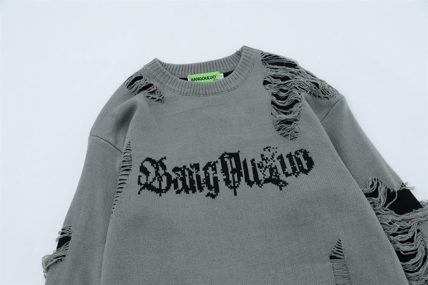 Damage Knit Sweater WN11186 – WONDER NOAH