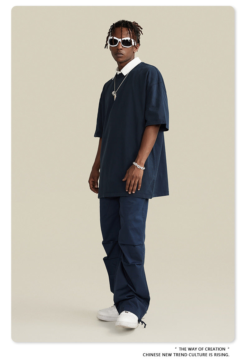 Washed Oversize Short-sleeve T-shirt WN6457