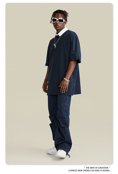 Washed Oversize Short-sleeve T-shirt WN6457