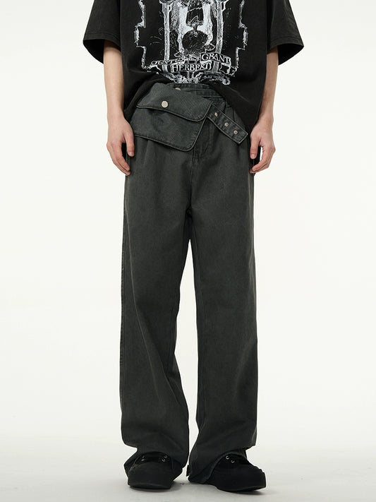 Waist Bag Design Denim Jeans WN5142