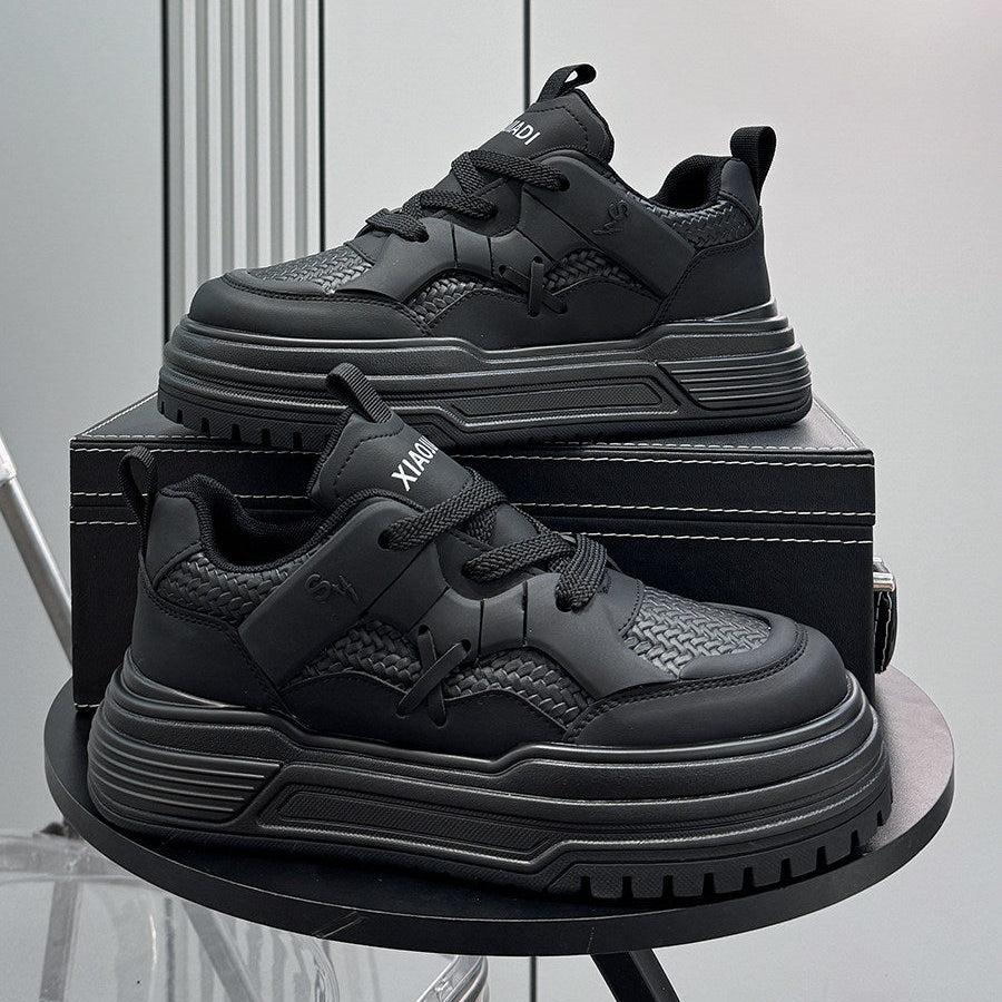 Panel Platform Thick Sole Sneakers WN24713