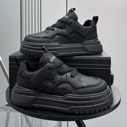 Panel Platform Thick Sole Sneakers WN24713
