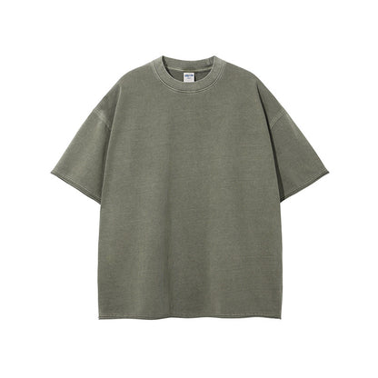 Oversize Washed Short-sleeve T-shirt WN6626