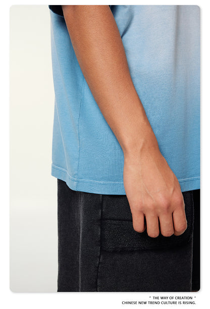 Washed Oversize Short-sleeve T-shirt WN6453