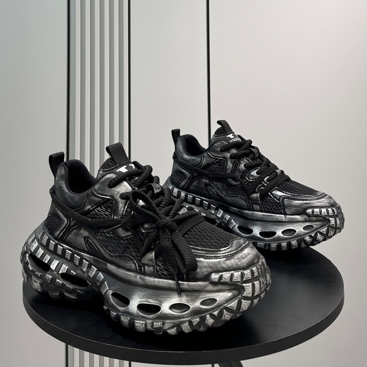 Mesh Rope Platform Height-Increasing Dad Sneakers WN24763