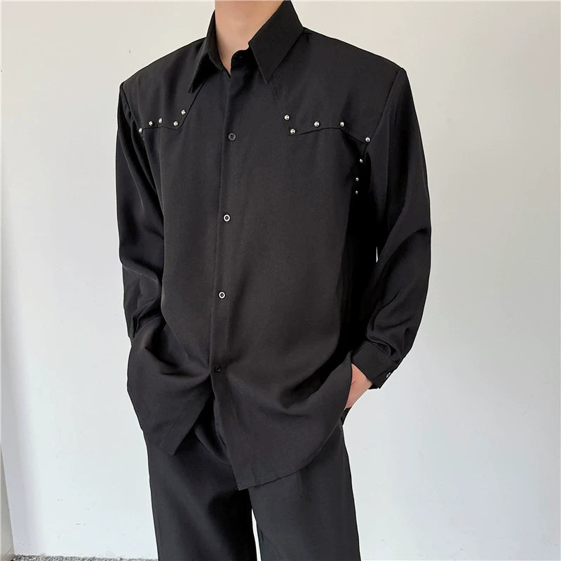 Studs Design Long Sleeve Shirt WN19299