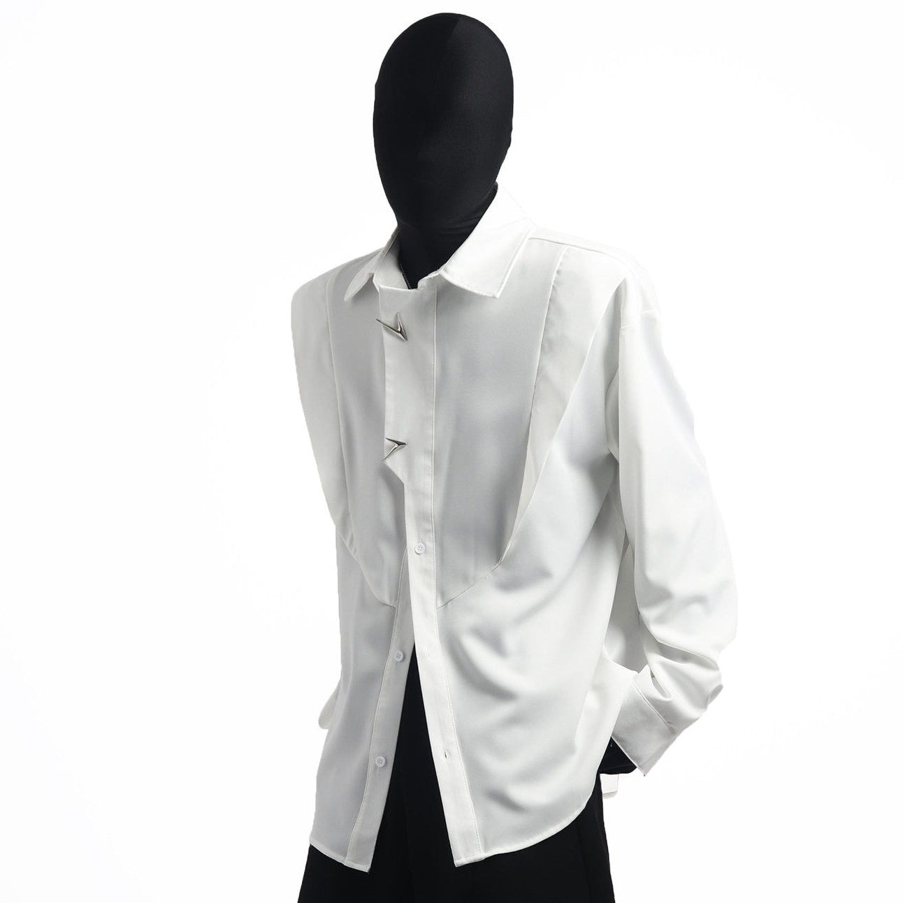 Deconstruction Panel Oversize Long Sleeve Shirt WN23775