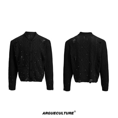 Pearl Hollow Knit Cardigan WN20676