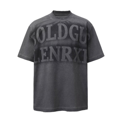 Letter Washed Short Sleeve T-Shirt WN26785
