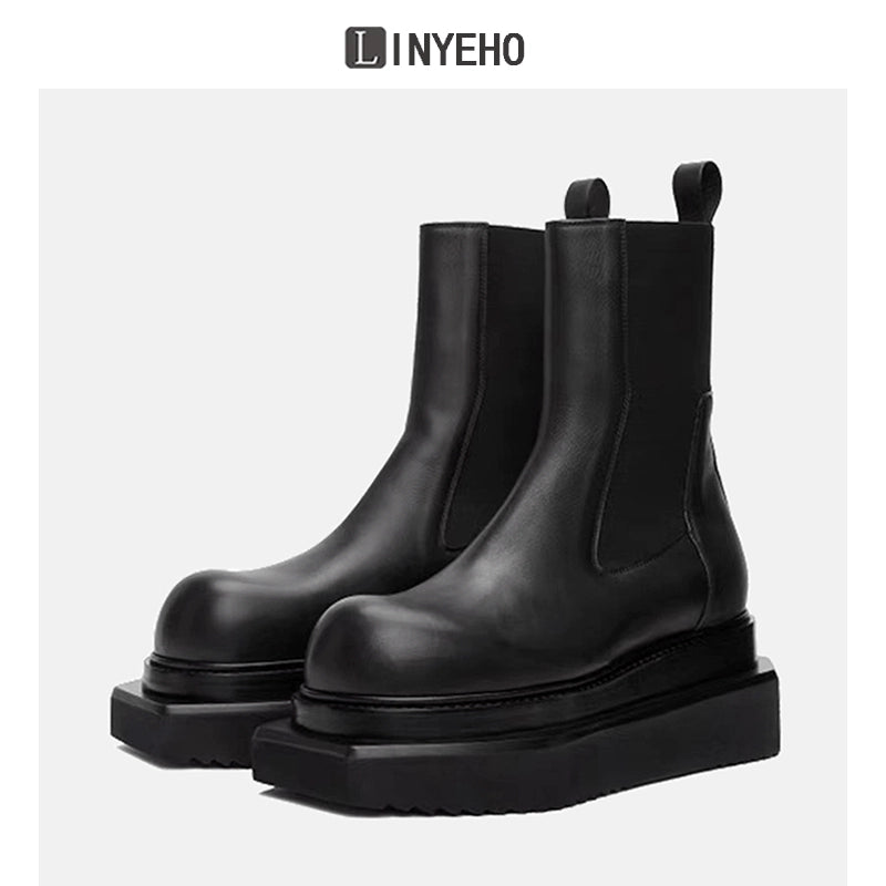 Round-Toe Short Boots WN20606