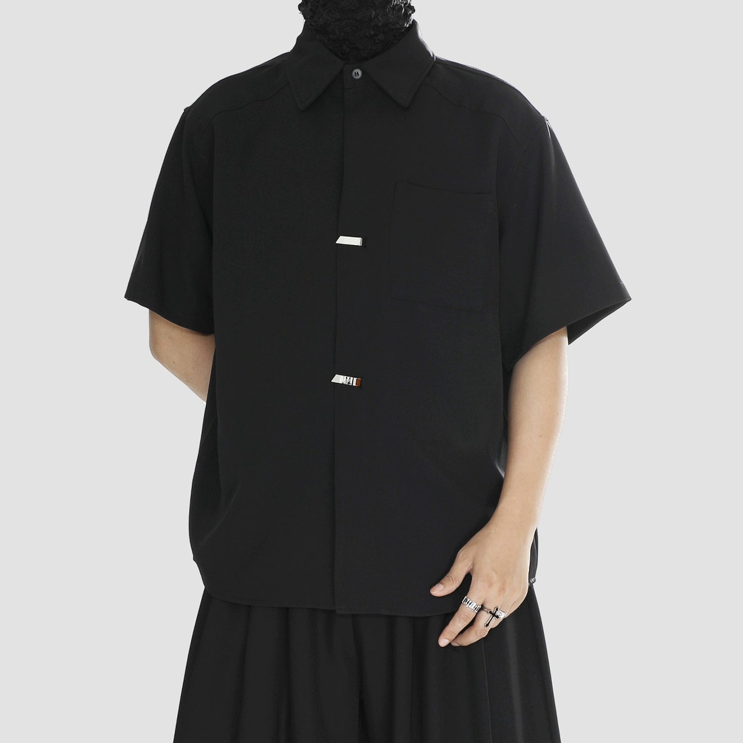 Plain Oversize Short Sleeve Shirt WN20160