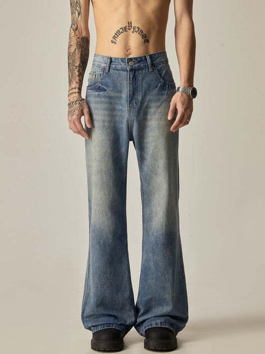 Washed Micro Flare Denim Jeans WN7752