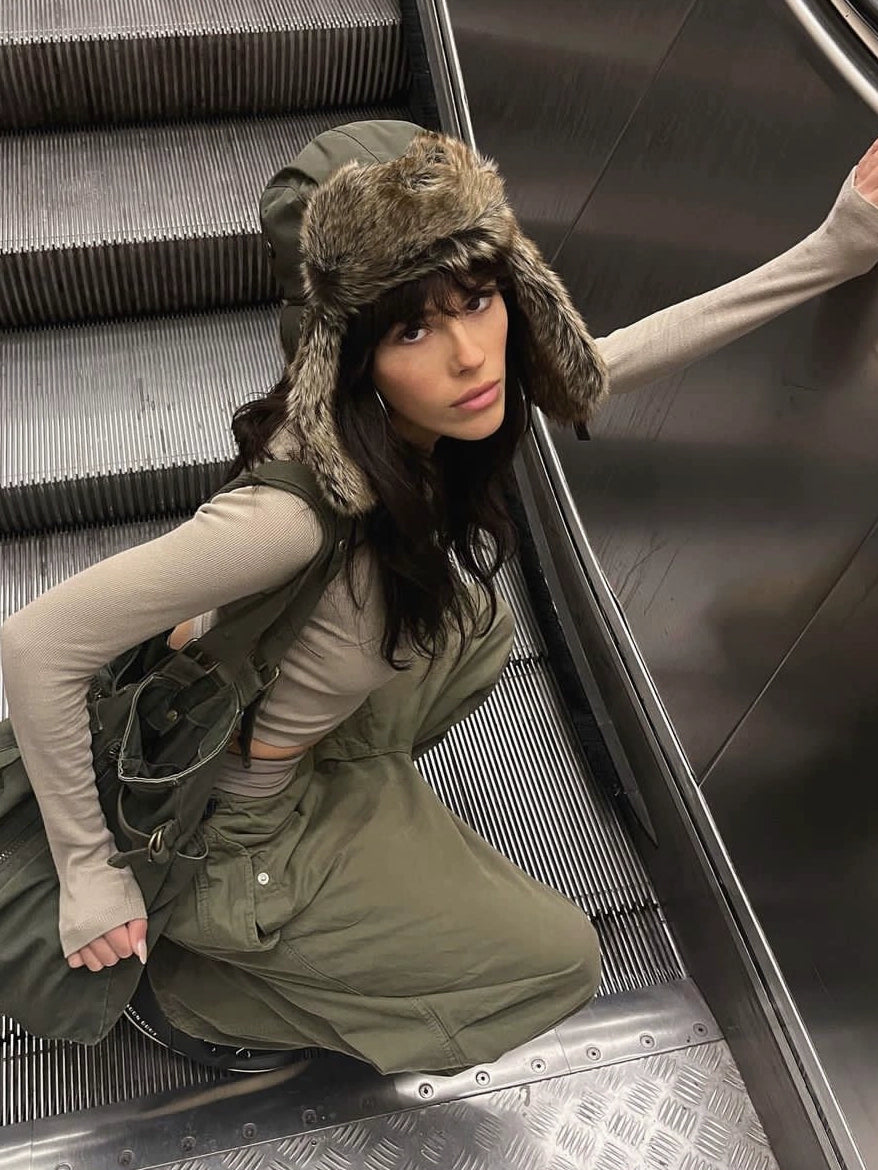 Fake Fur Warm Trapper Hat WN21128