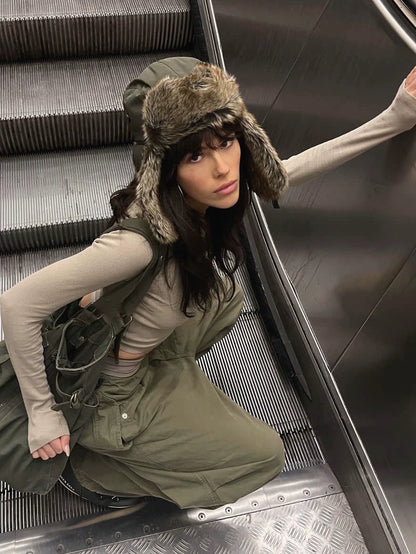 Fake Fur Warm Trapper Hat WN21128