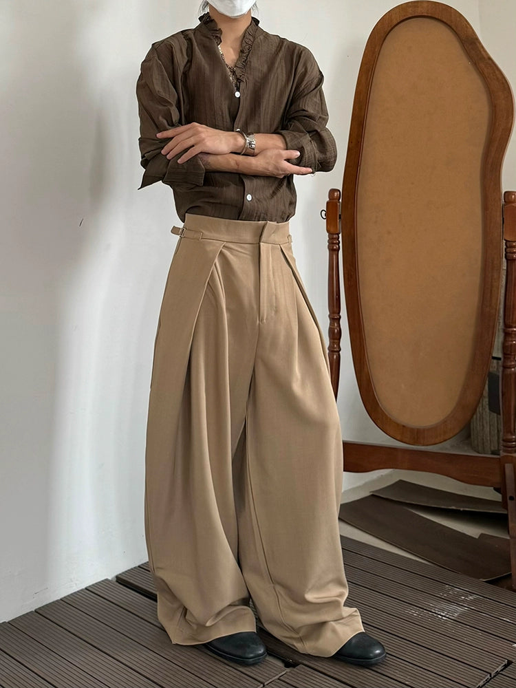 Adjustable Waist Wide Leg Trousers WN20030