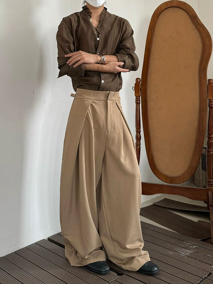 Adjustable Waist Wide Leg Trousers WN20030