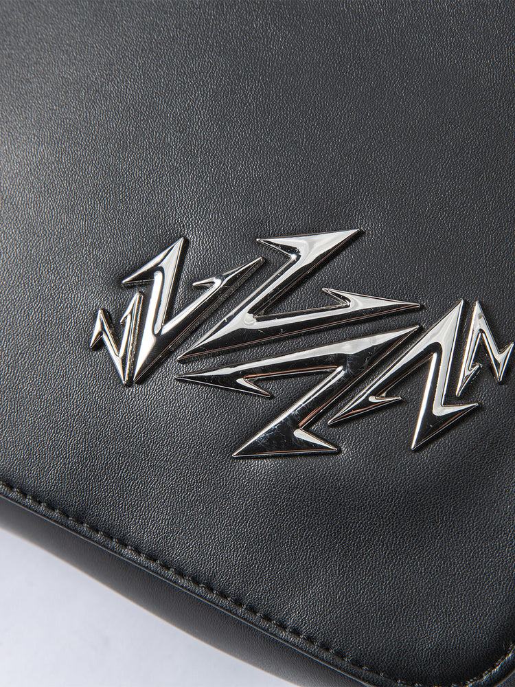 Metal Decor Microfiber PU Leather Shoulder Bag WN21004