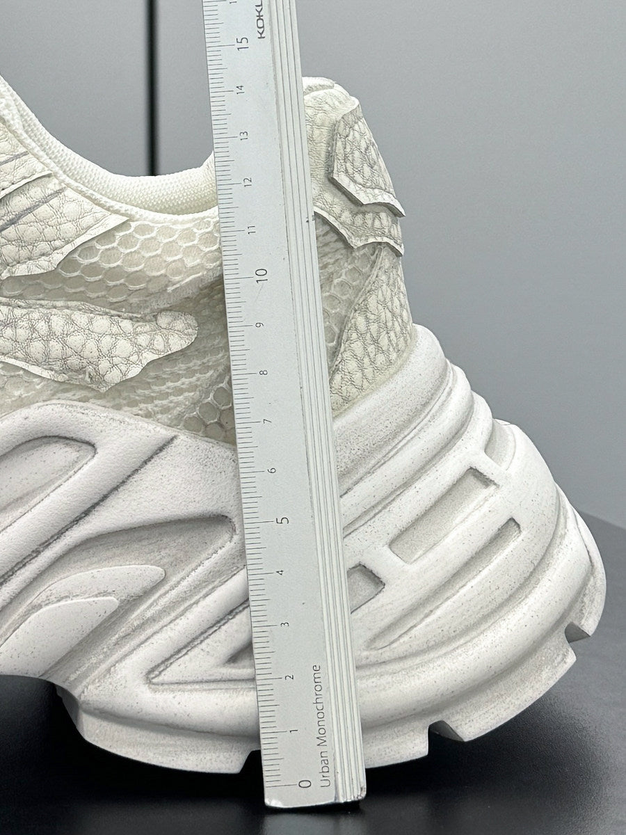 Mesh Washed Thick Sole Sneakers WN24661