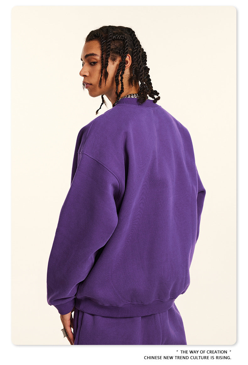 Fleece Lining Oversize Sweatshirt WN9928