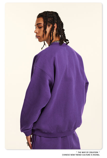 Fleece Lining Oversize Sweatshirt WN9928