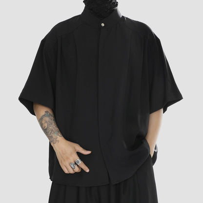 Lightweight Plain Design Short Sleeve Shirt WN20190