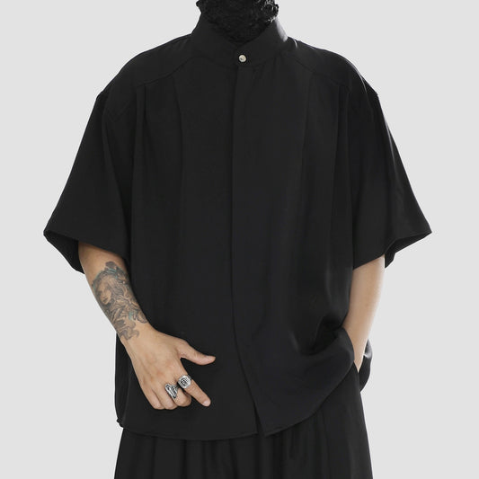 Lightweight Plain Design Short Sleeve Shirt WN20190