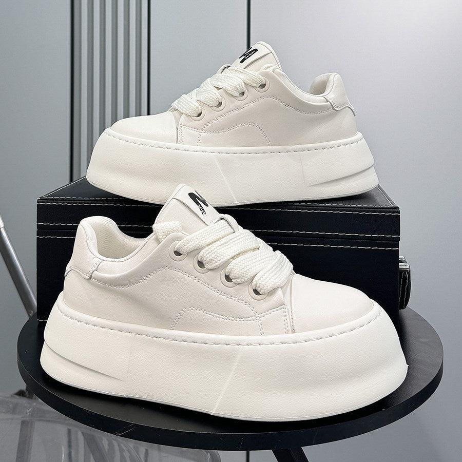 Lace Up Platform Thick Sole Sneakers WN24616