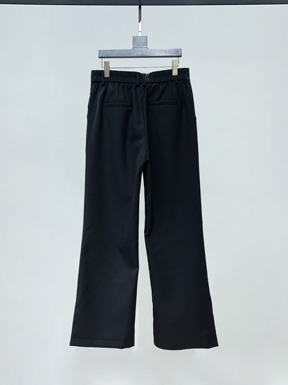 Metal Buckle Tailored Jacket & Wide Leg Flare Trousers Setup WN23941