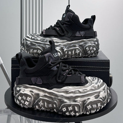 Strap Mesh Platform Chunky Sole Sneakers WN24659