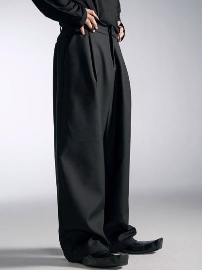 High-Waist Pleats Trousers WN15166