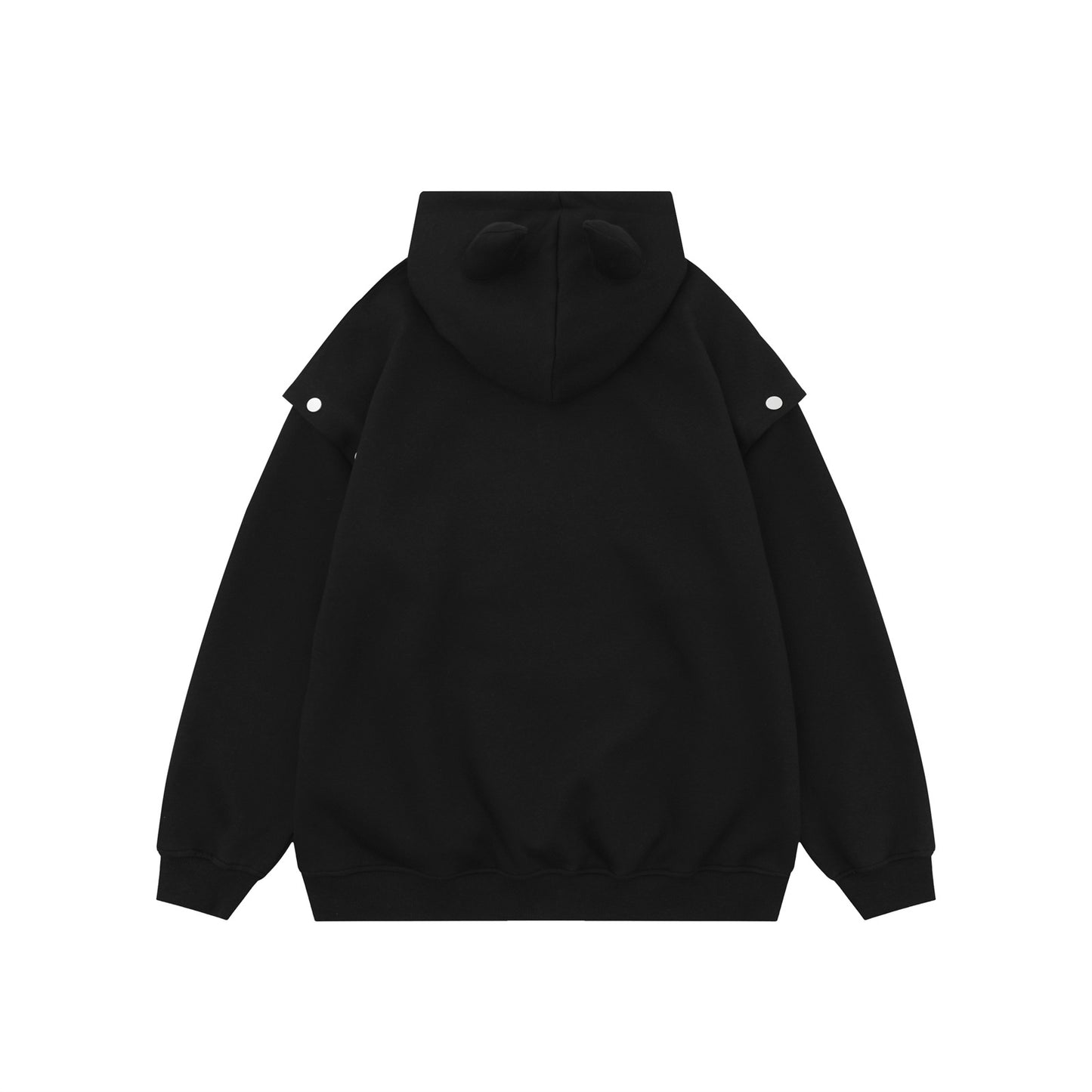 Detachable Sleeve Oversize Pullover Hoodie WN11113