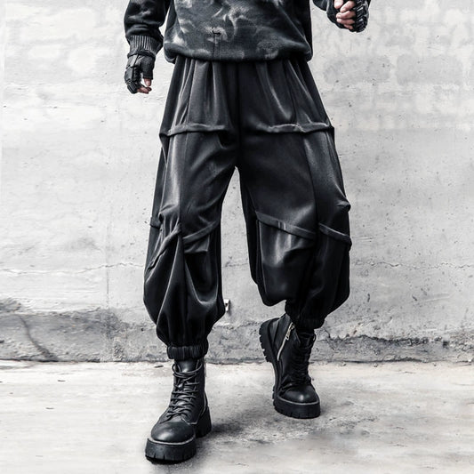 Wide Leg Harem Draped Jogger Pants WN22403