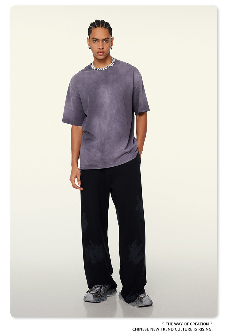 Washed Oversize Short-sleeve T-shirt WN6443