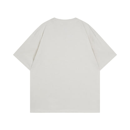 Washed Letter Short Sleeve T-Shirt WN14084