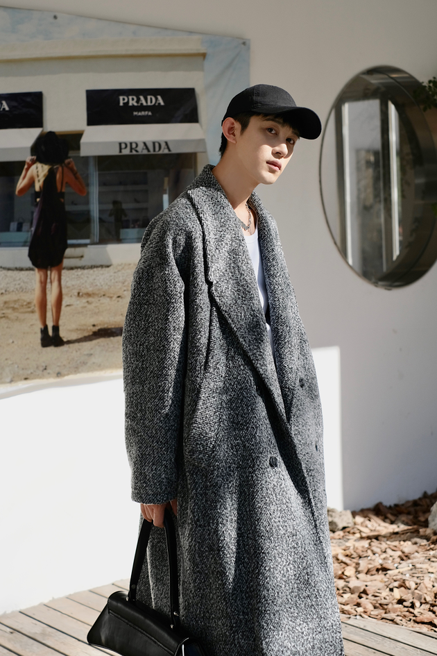 Tweed Oversize Coat WN10024