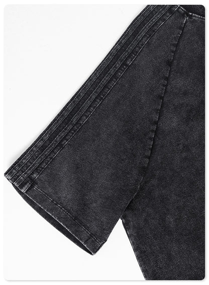 Oversize Washed Short-sleeve T-shirt WN6458