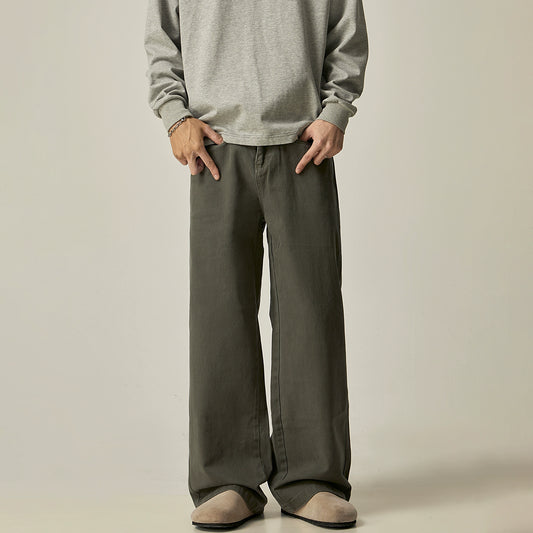 Straight Cotton Pants WN8974