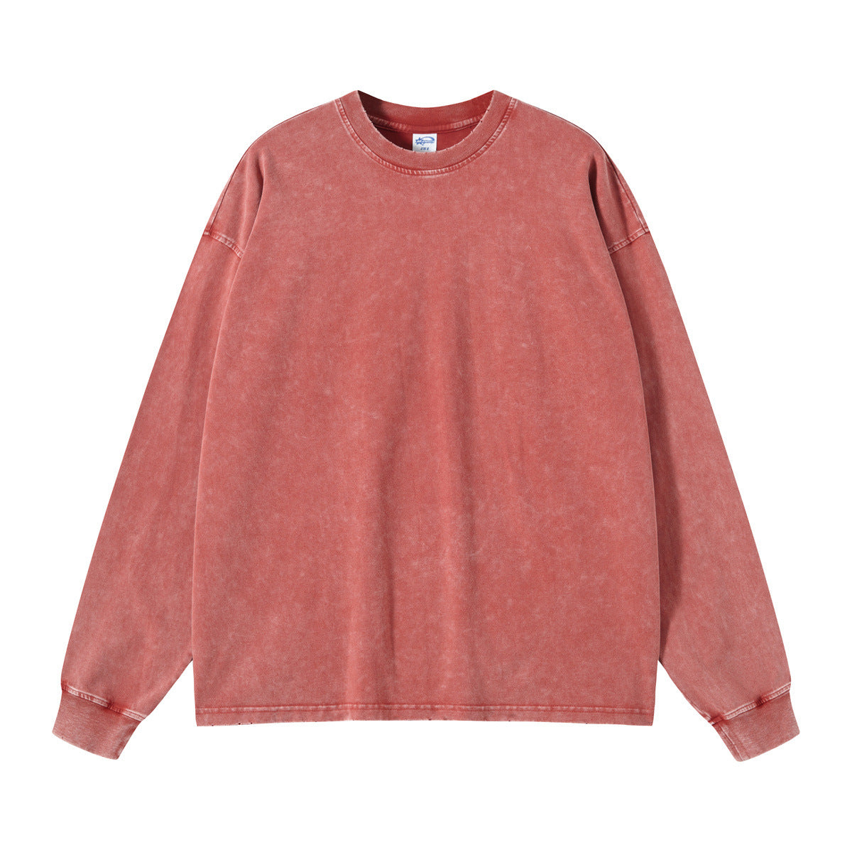 Oversize Heavyweight Damage Washed Long-sleeve T-shirt WN6608