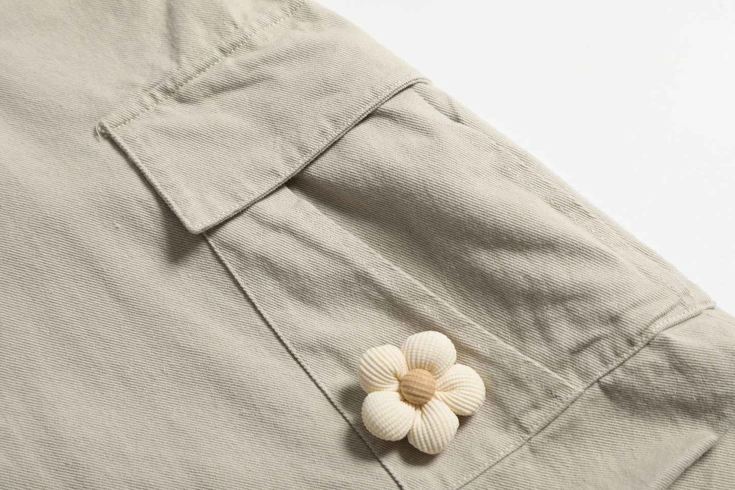 Multi-Pocket Wide Leg Cargo Half Pants WN18574