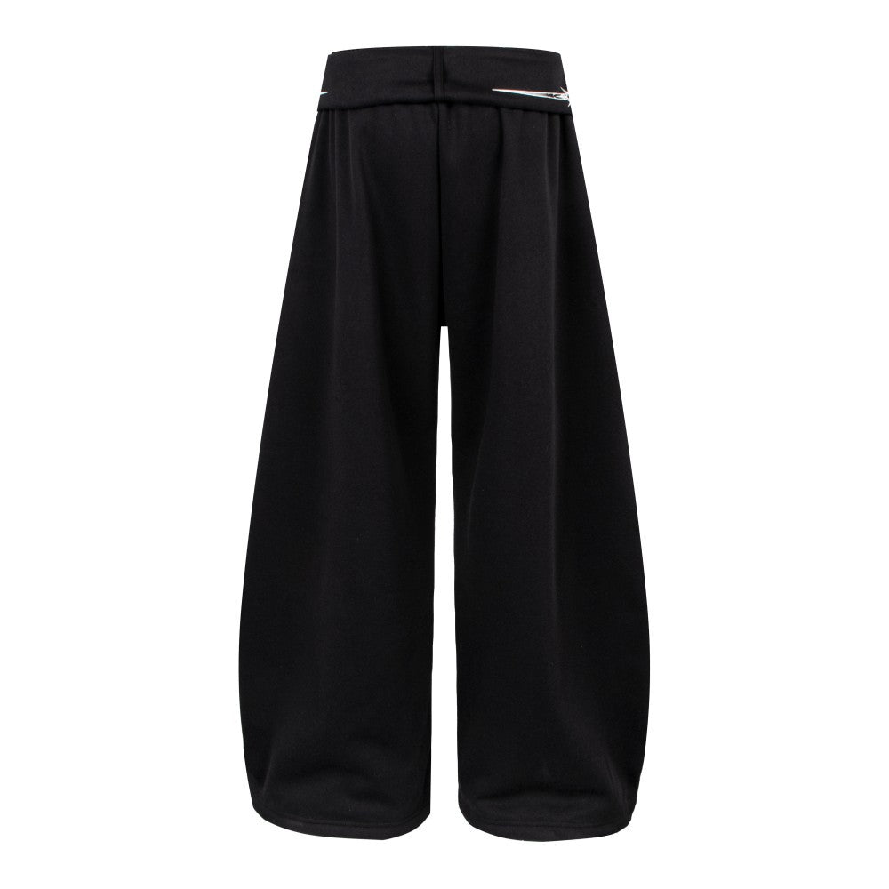 Art Graphic Strap Wide Leg Sweatpants WN27793